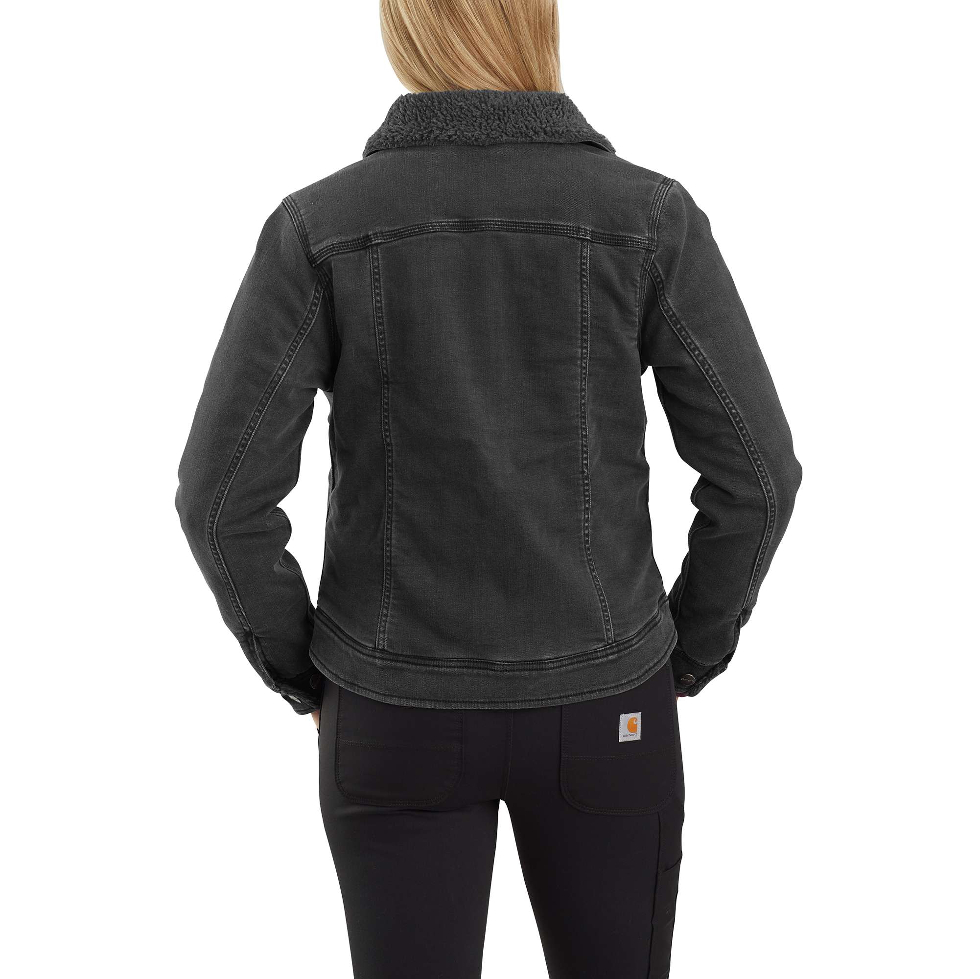 Carhartt® Rugged Flex® Denim Sherpa-Lined Jacket - Image 3
