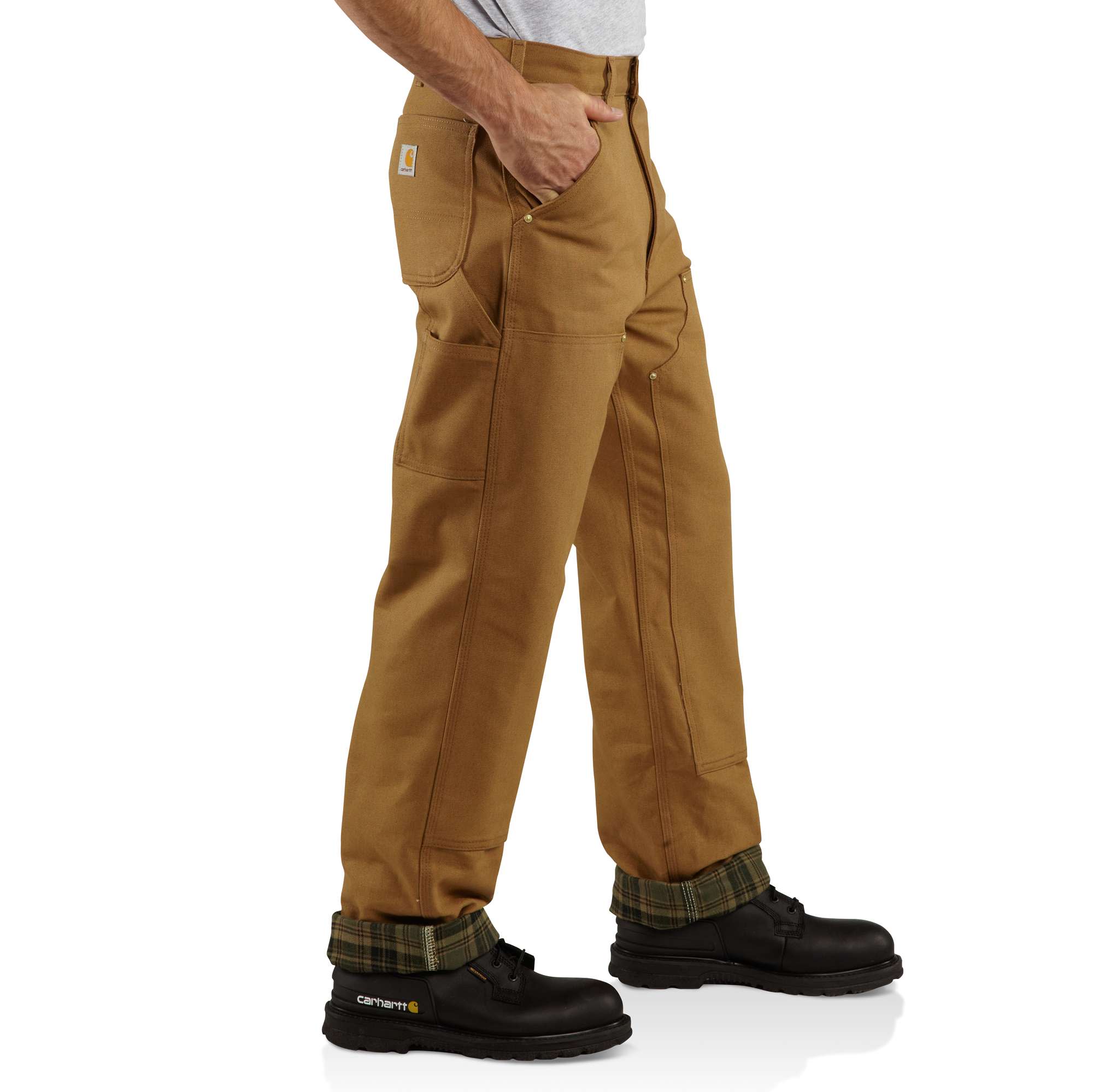 Firm Duck Double Front Dungaree Flannel Lined - Image 3