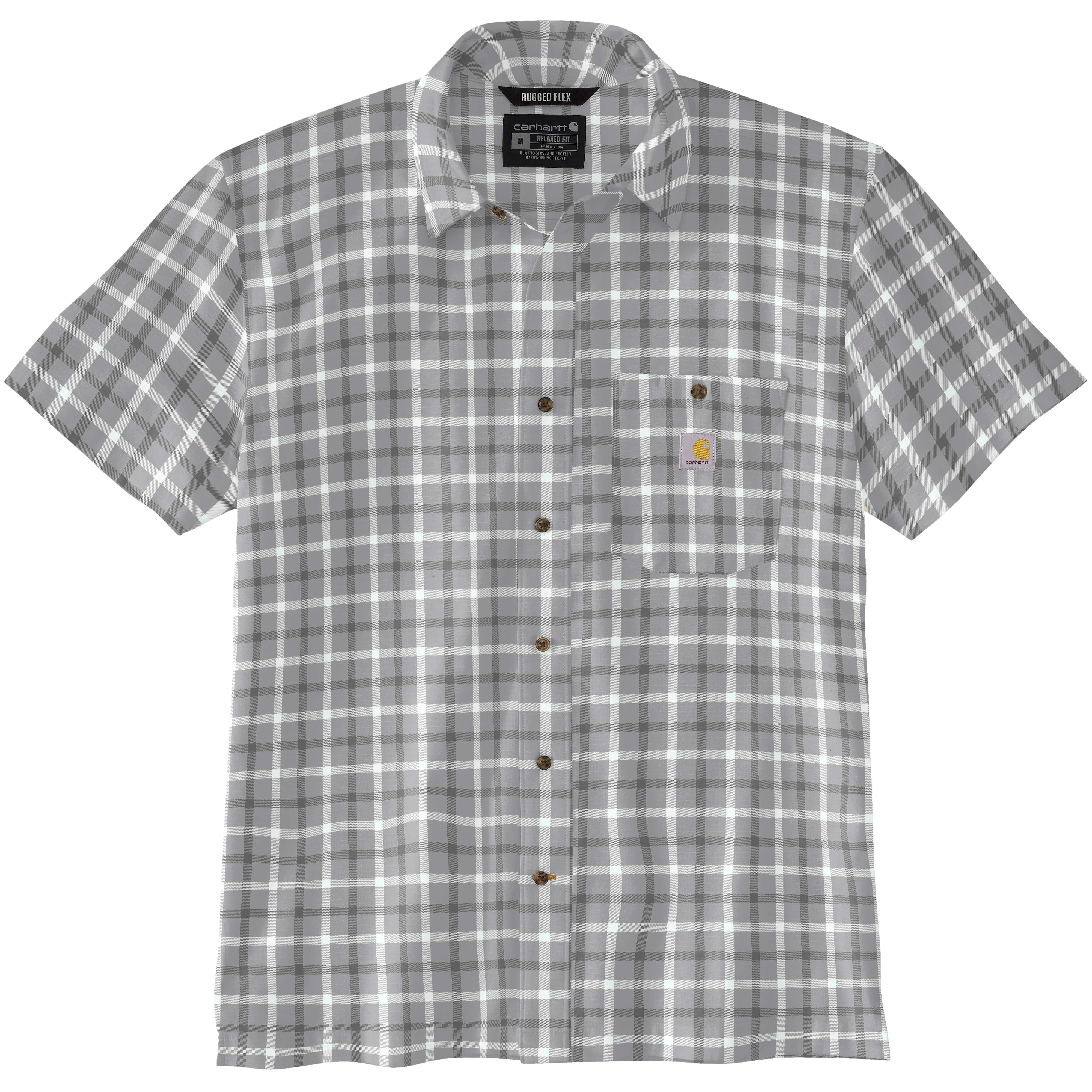 Force Sun Defender™ Relaxed Fit Lightweight Short-Sleeve Plaid Shirt