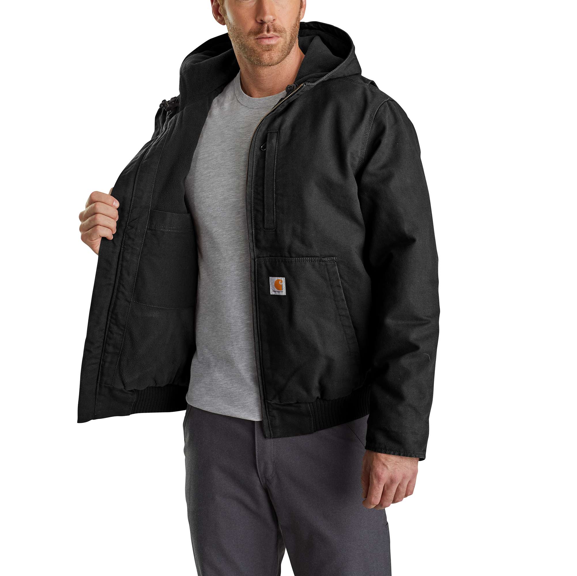 Full Swing® Loose Fit Washed Duck Fleece-Lined Active Jac - 2 Warmer Rating - Image 3
