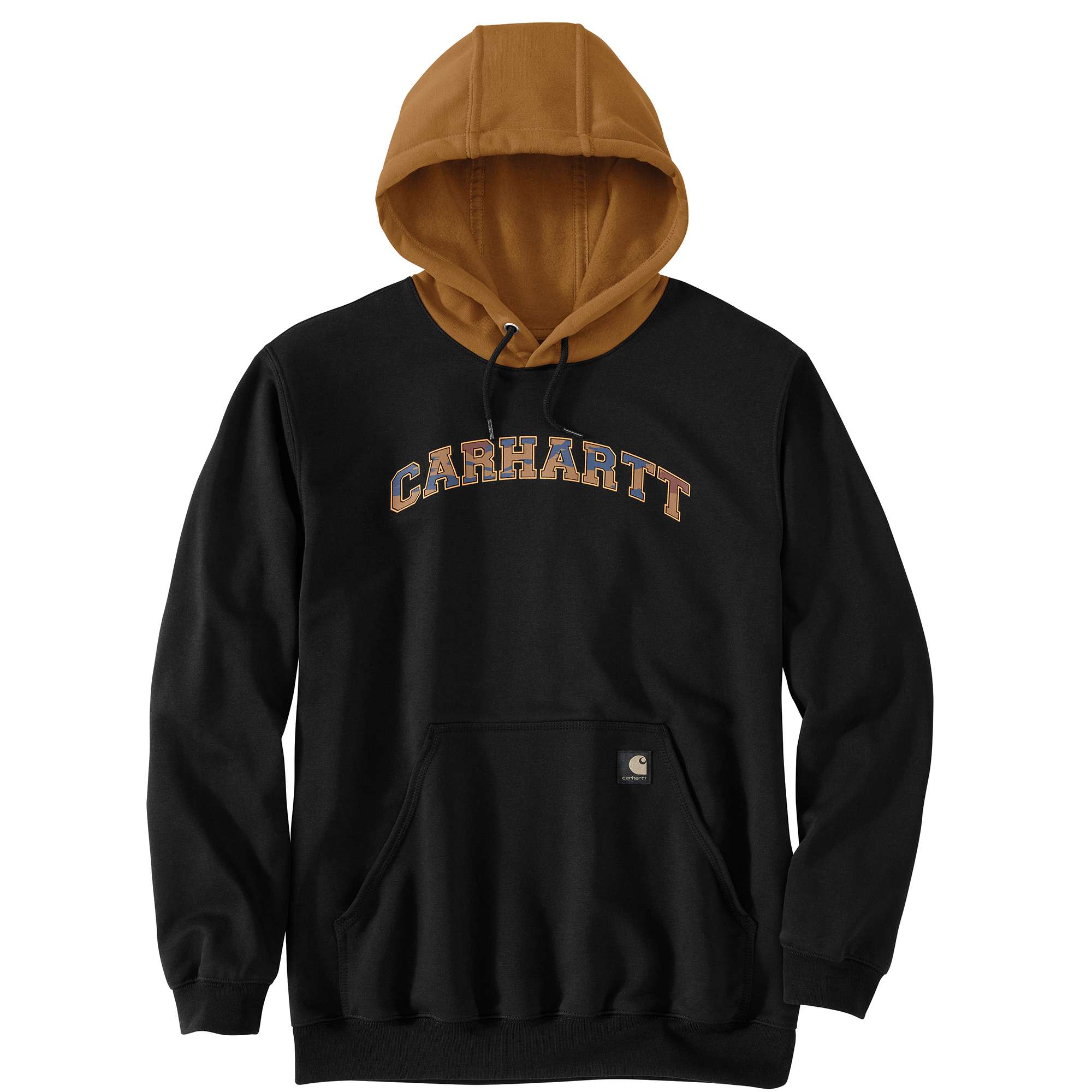 Loose Fit Midweight Camo Logo Graphic Sweatshirt