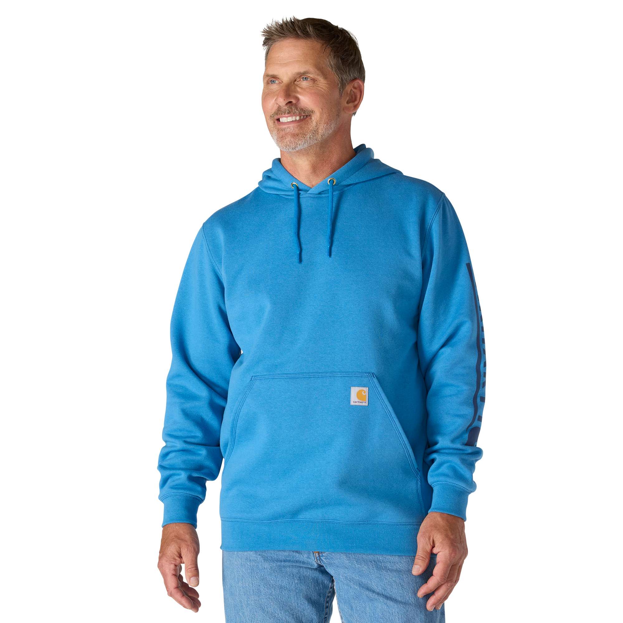 Loose Fit Midweight Logo Sleeve Graphic Sweatshirt