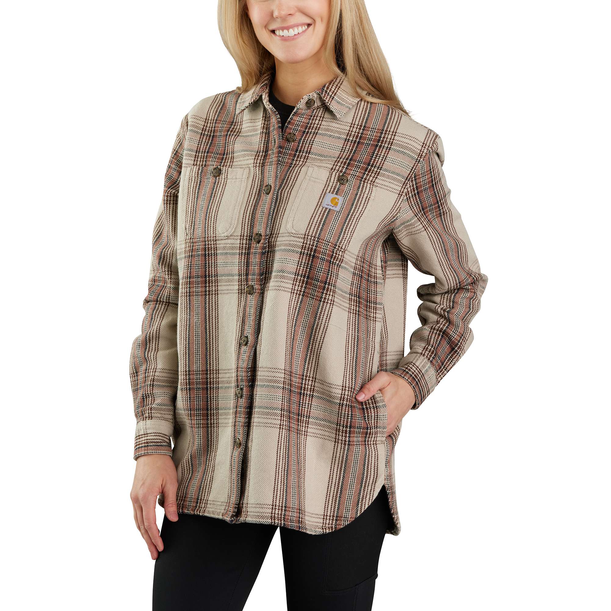 Loose Fit Twill Shirt Jac