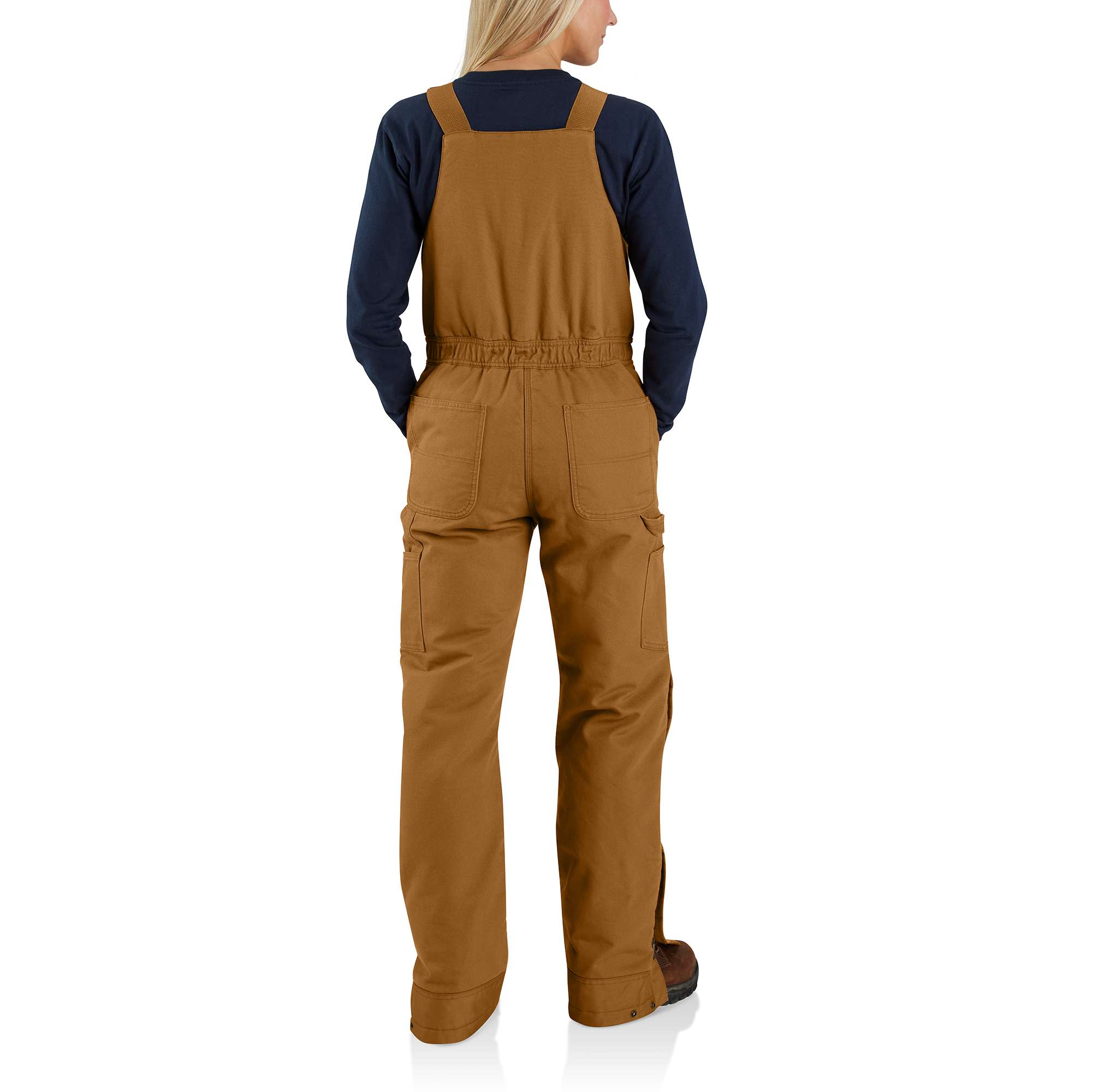 Loose Fit Washed Duck Insulated Biberall - Image 2