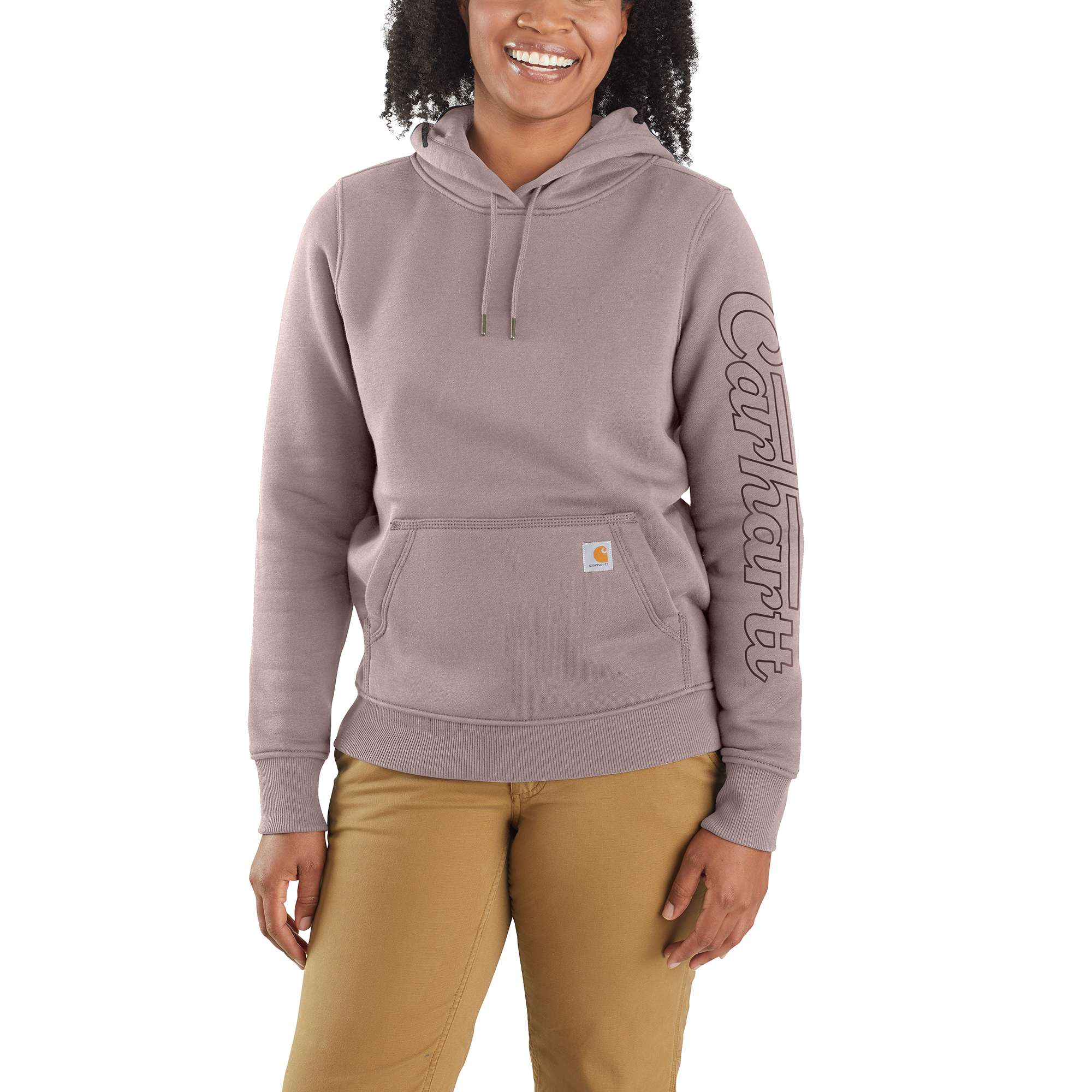 Rain Defender® Relaxed Fit Midweight Logo Sleeve Graphic Sweatshirt