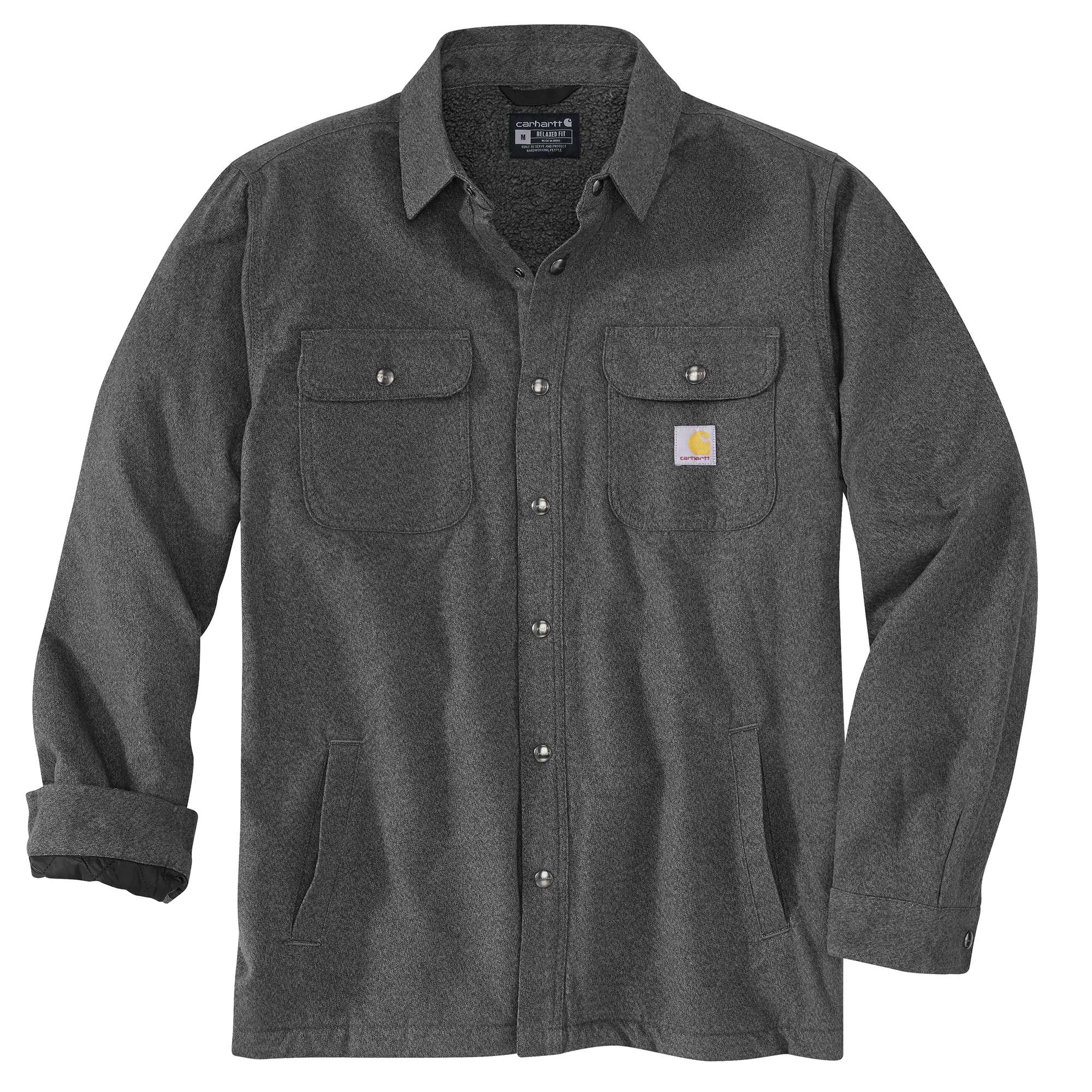Relaxed Fit Flannel Sherpa-Lined Shirt Jac