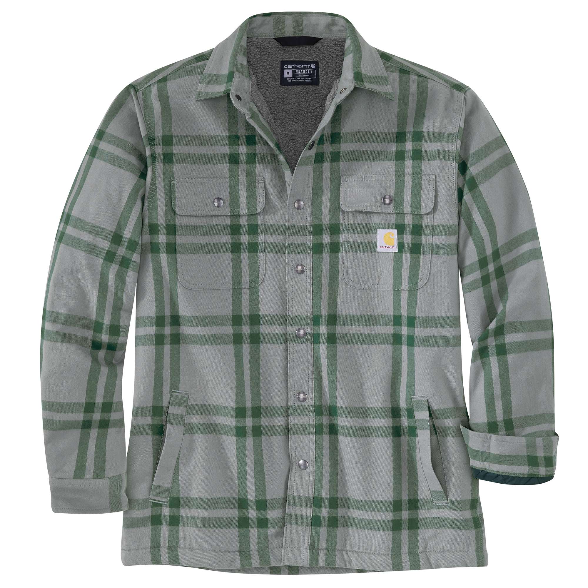 Relaxed Fit Flannel Sherpa-Lined Shirt Jac