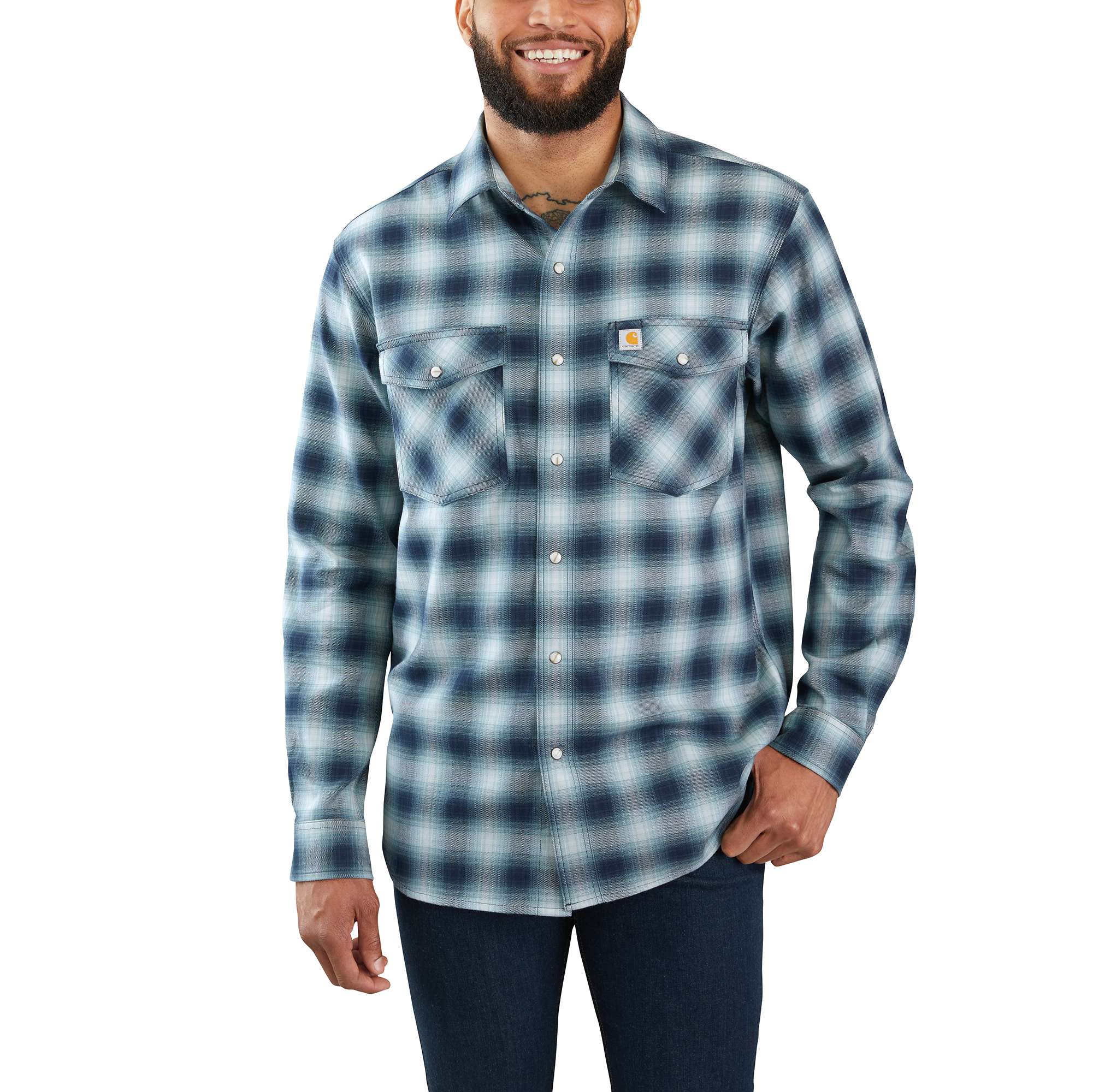 Rugged Flex® Hamilton Snap Front Plaid