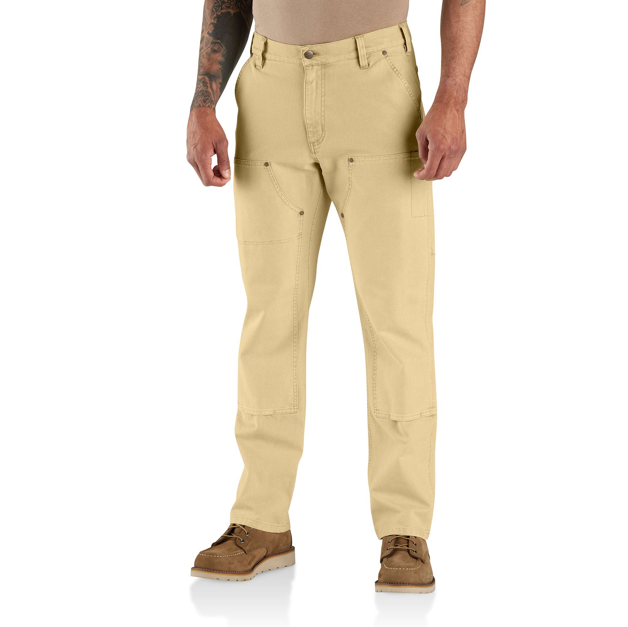 Rugged Flex® Relaxed Fit  Garment Dyed Duck Double-Front Utility Pant