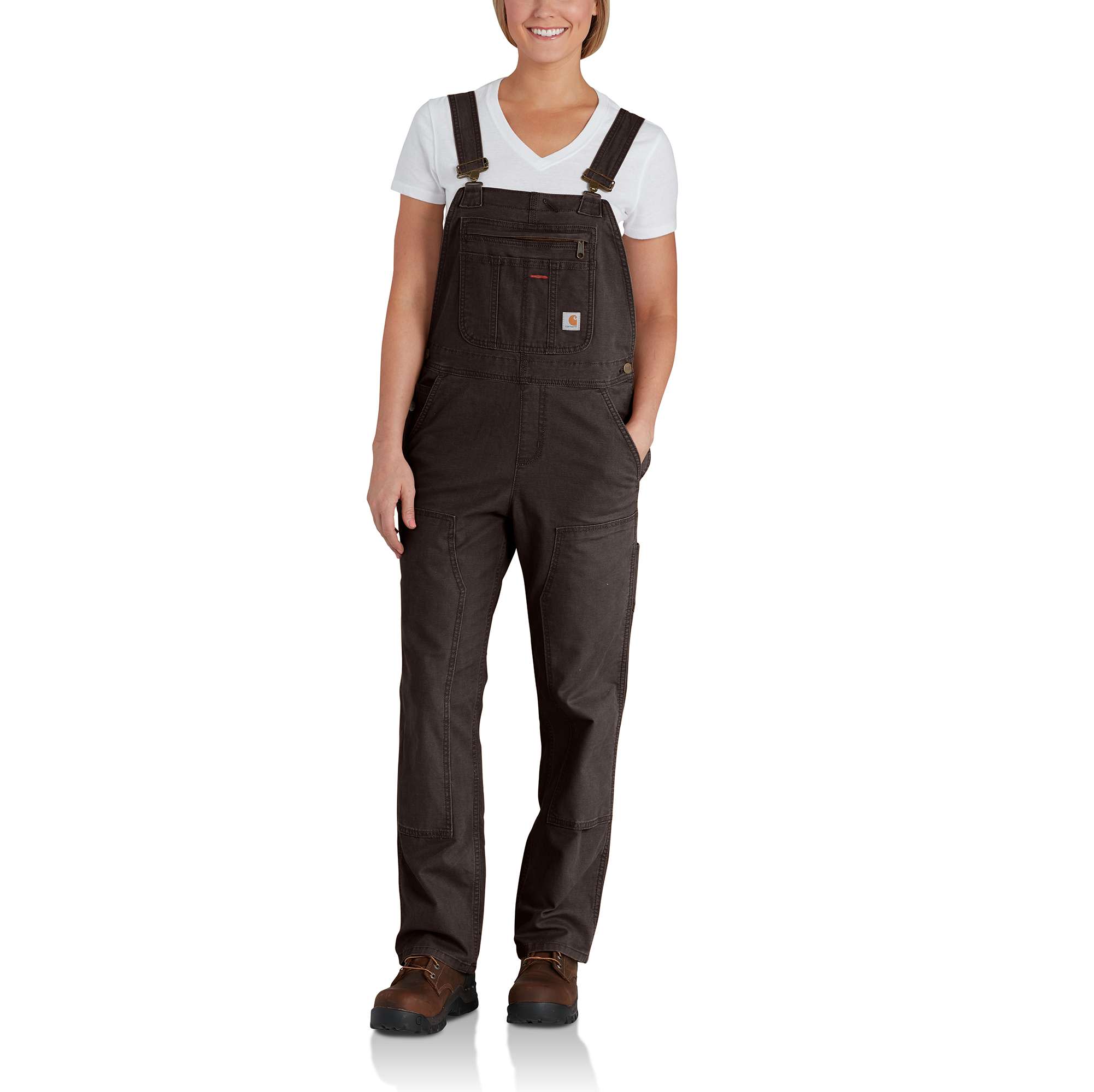 Women's Rugged Flex® Loose Fit Canvas Bib Overall