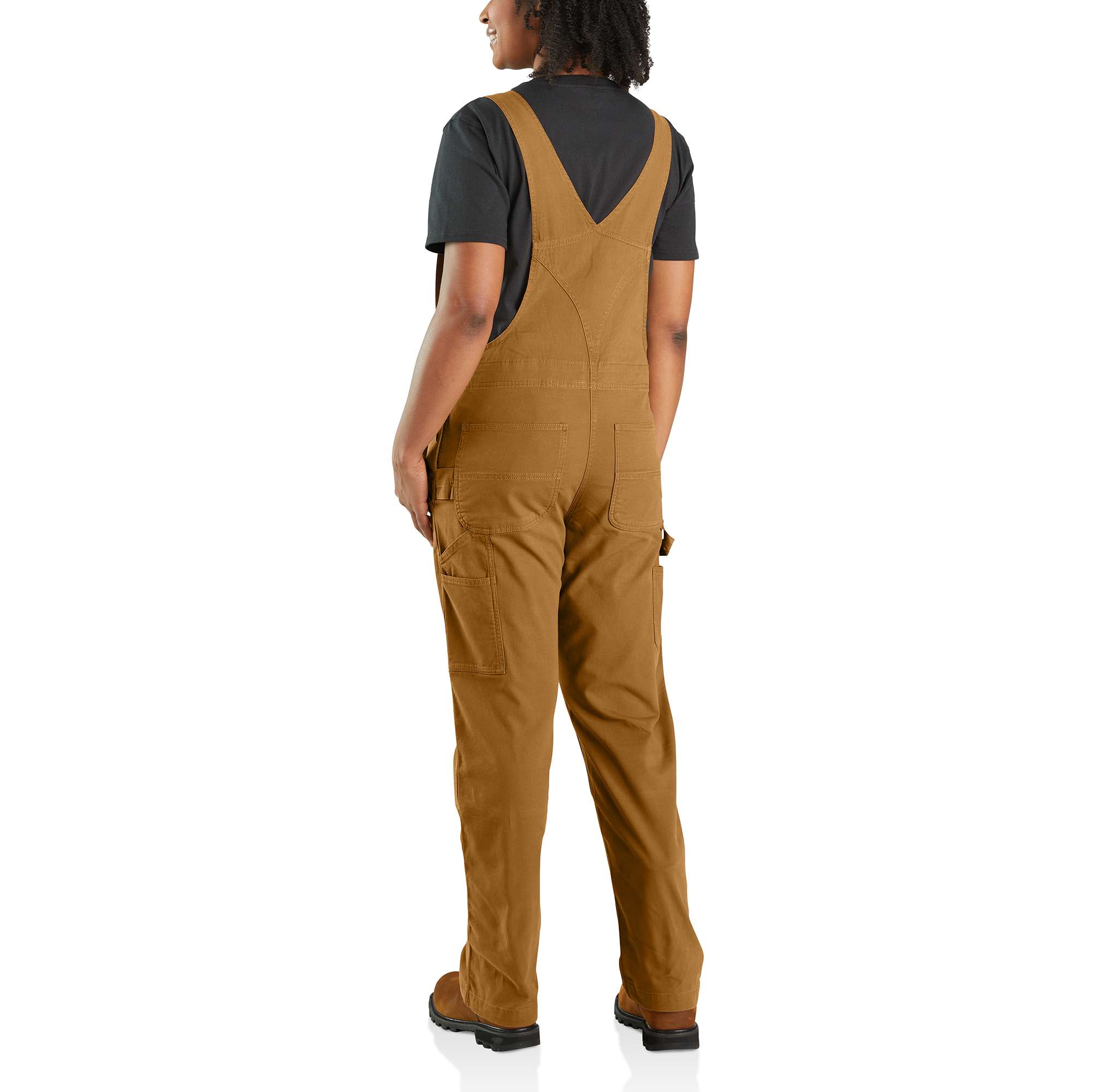 Women's Rugged Flex® Loose Fit Canvas Bib Overall - Image 2